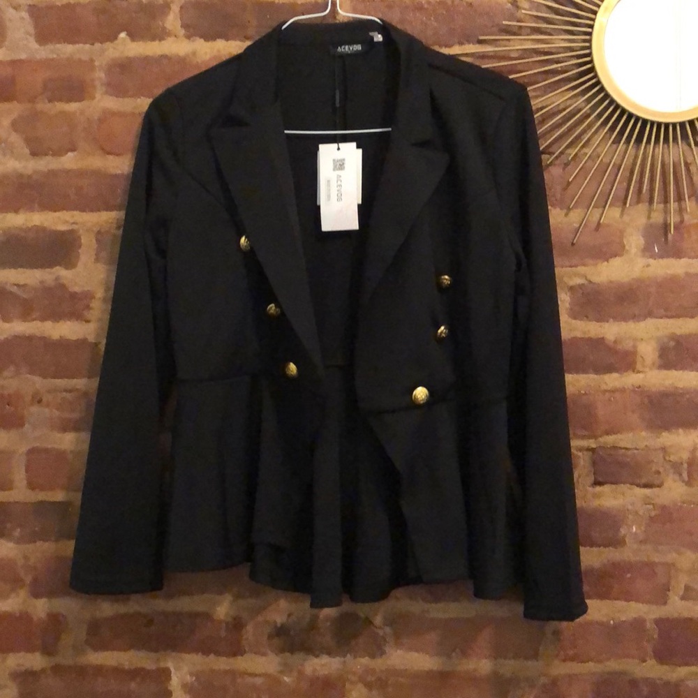 Pleated Blazer